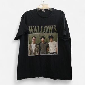 Wallows T-Shirt Graphic Tee XL Black Concert Band Tee Indie Rock Streetwear